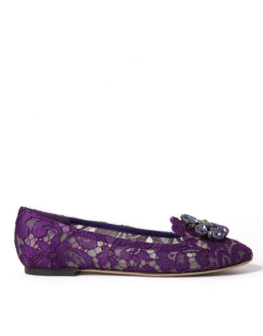 Elegant Floral Lace Vally Flat Shoes