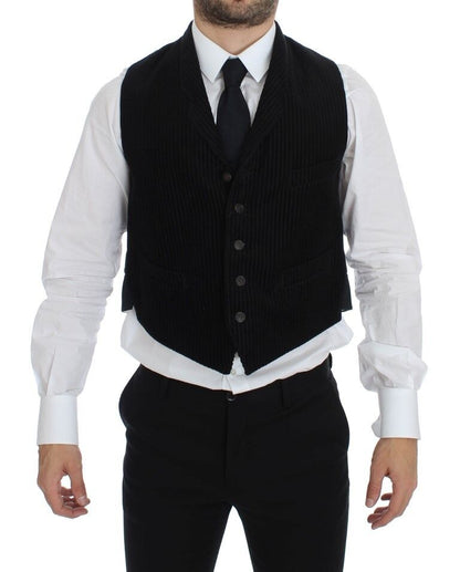 Elegant Black Manchester Dress Vest