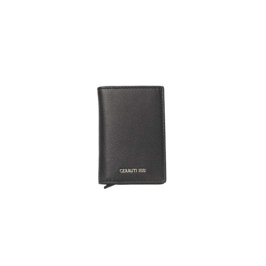 Black Calf Leather Men Wallet