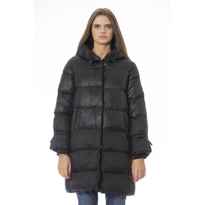 Black Nylon Jacket Coat