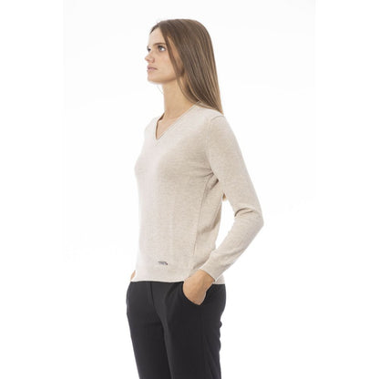 Beige Polyamide Women Sweater