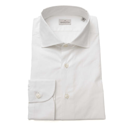 White Cotton Men's Shirt