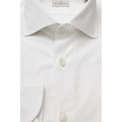 White Cotton Men's Shirt