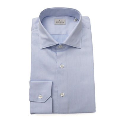 Light Blue Cotton Men Shirt