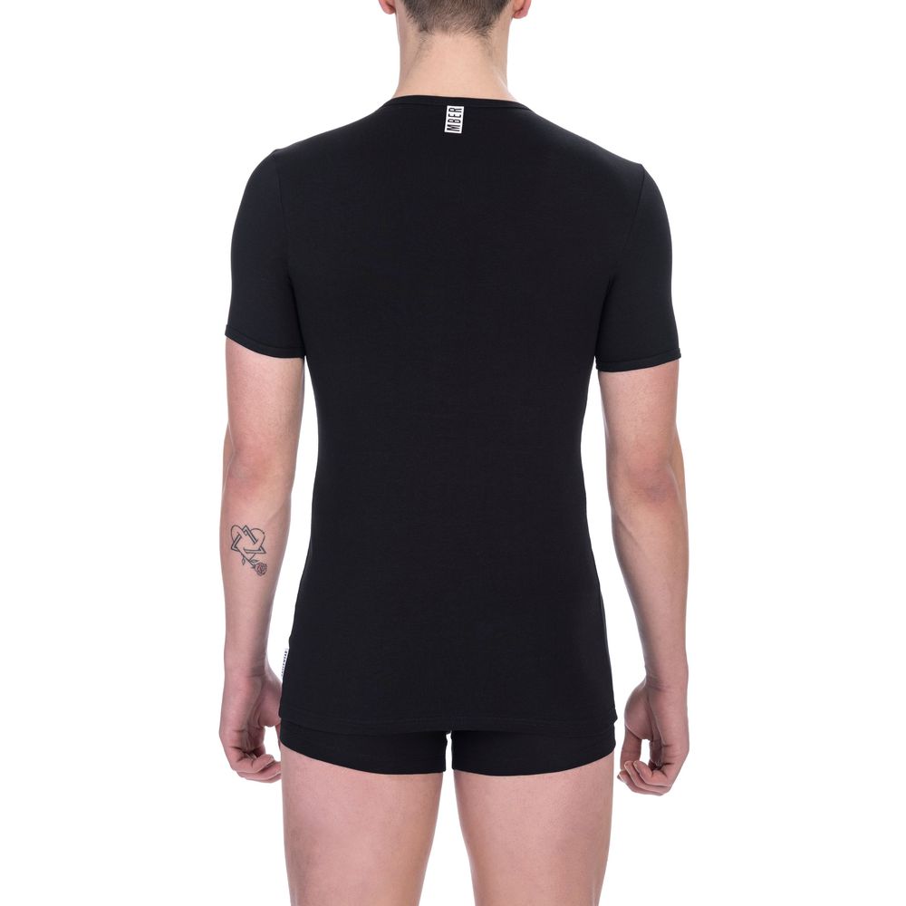 Black Cotton Men's T-Shirt