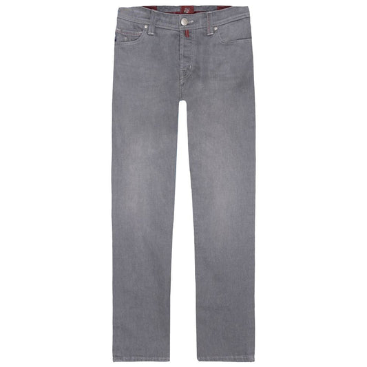 Gray Cotton Men's Jeans