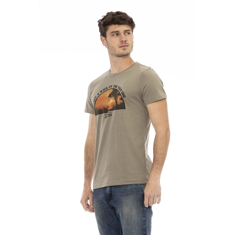 Green Cotton Men's T-Shirt