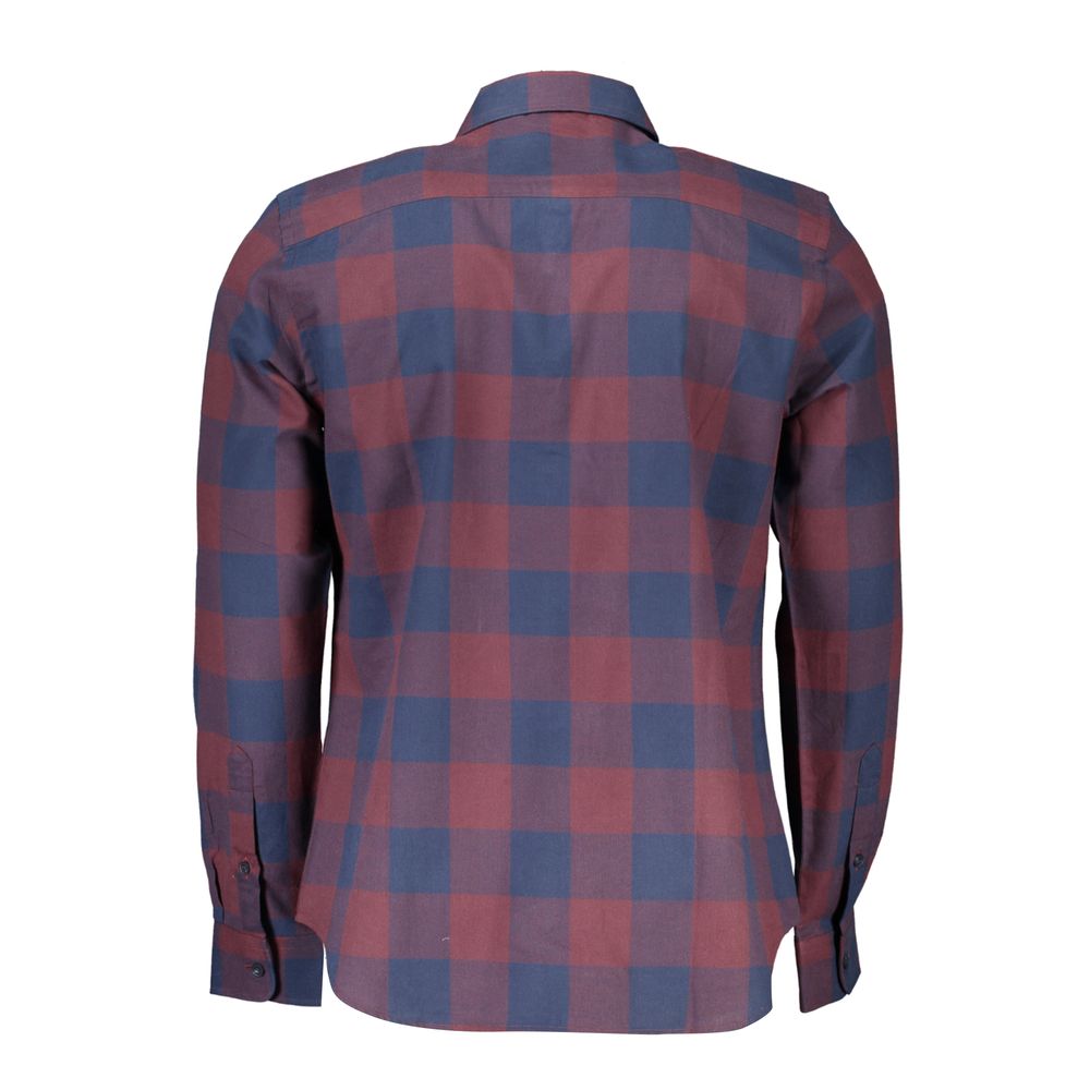 Red Cotton Men Shirt