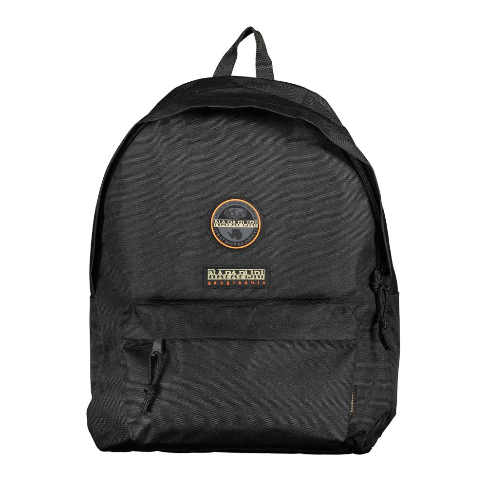 Black Cotton Men Backpack