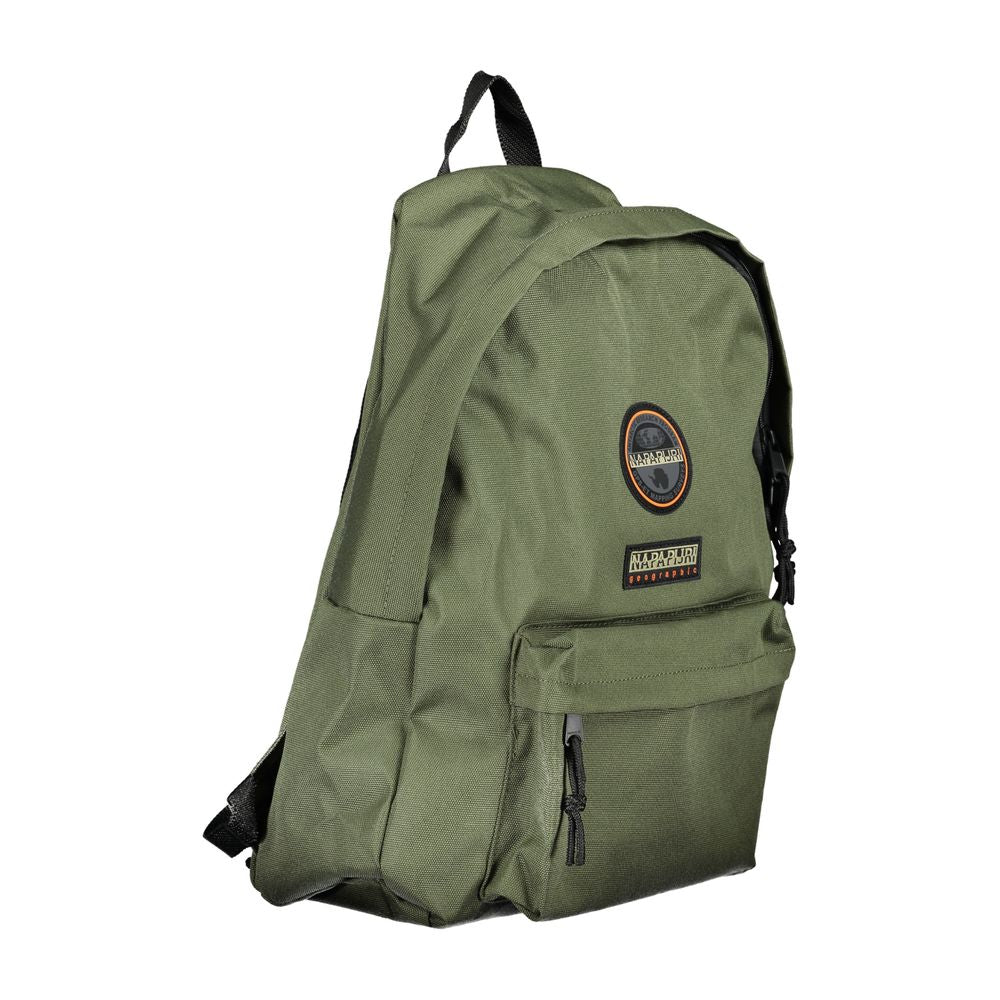 Green Cotton Men Backpack