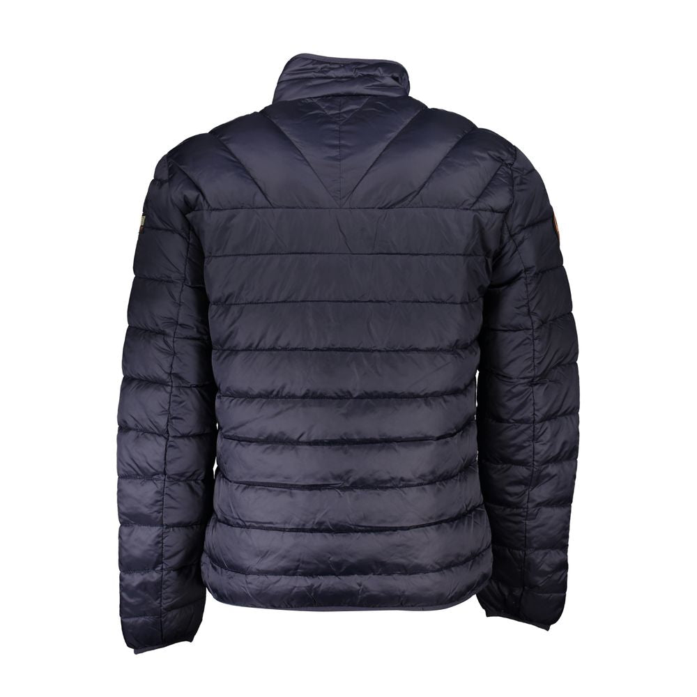 Blue Polyamide Men Jacket