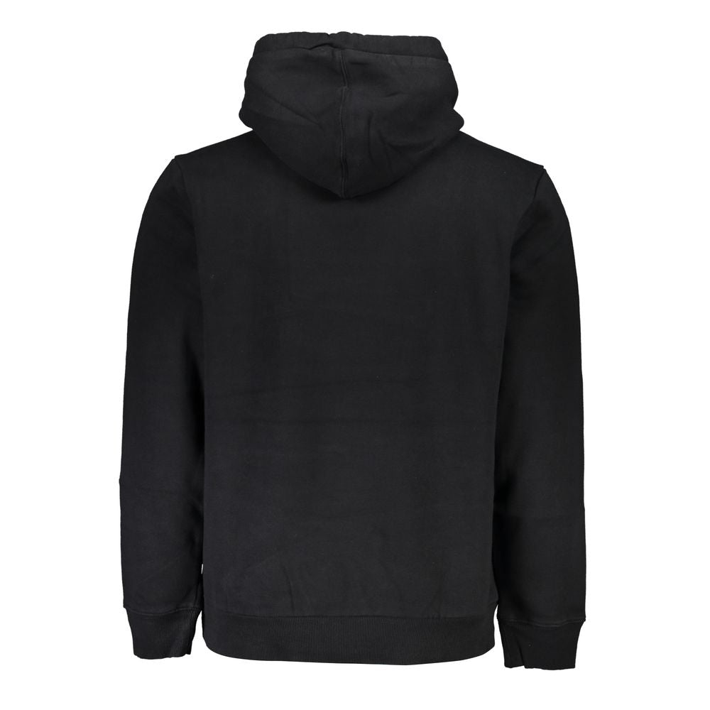 Black Cotton Men Sweater