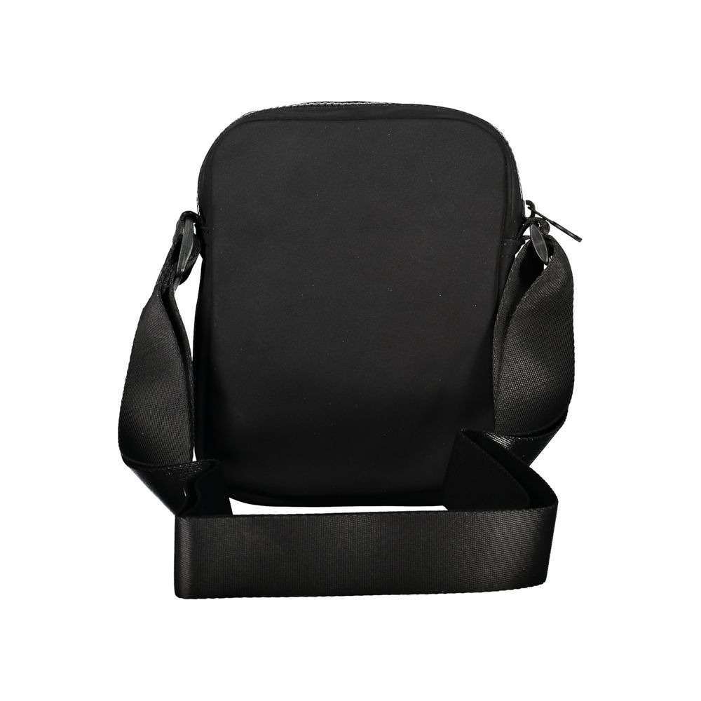 Black Polyester Men Shoulder Bag