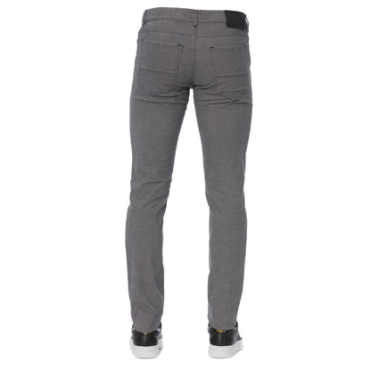 Gray Cotton Men's Pants
