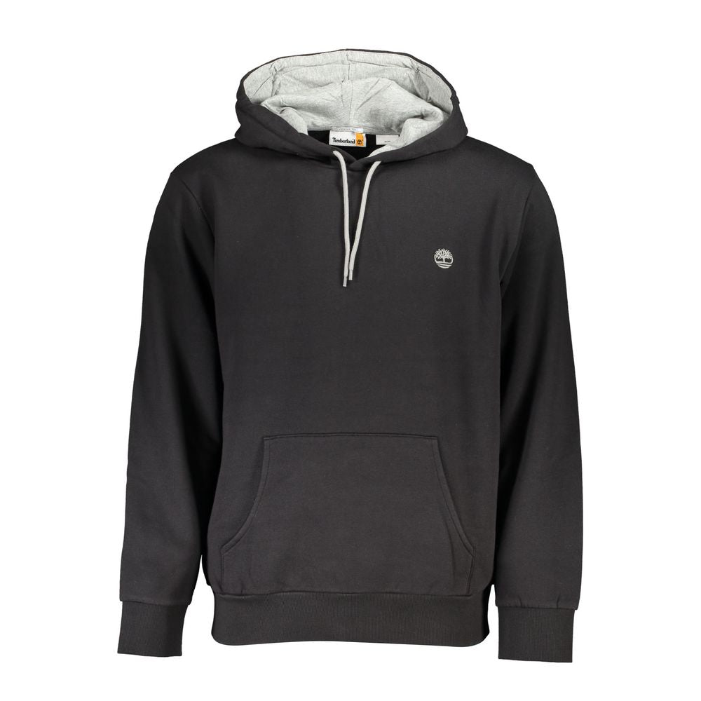 Sleek Hooded Fleece Sweatshirt - Black