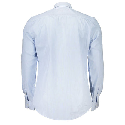 Chic Light Blue Organic Cotton Shirt