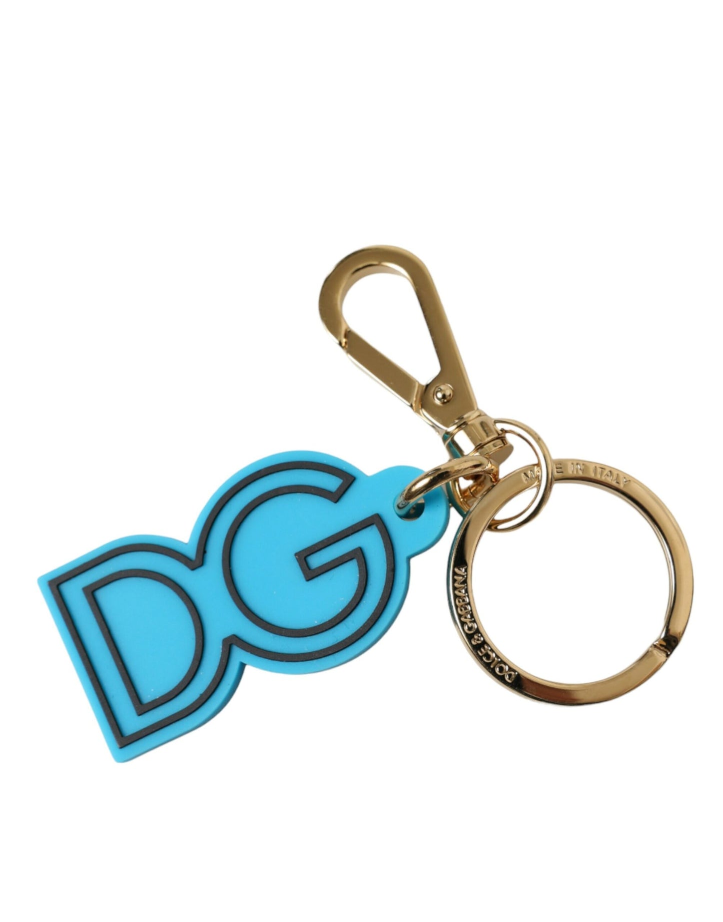 Elegant Blue Gold Keychain Accessory