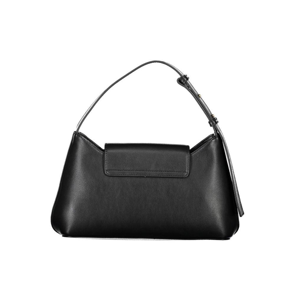 Black Polyester Handbag