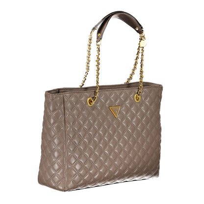 Beige Polyethylene Handbag