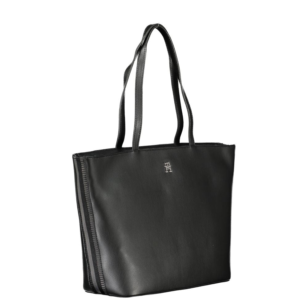 Black Polyester Handbag