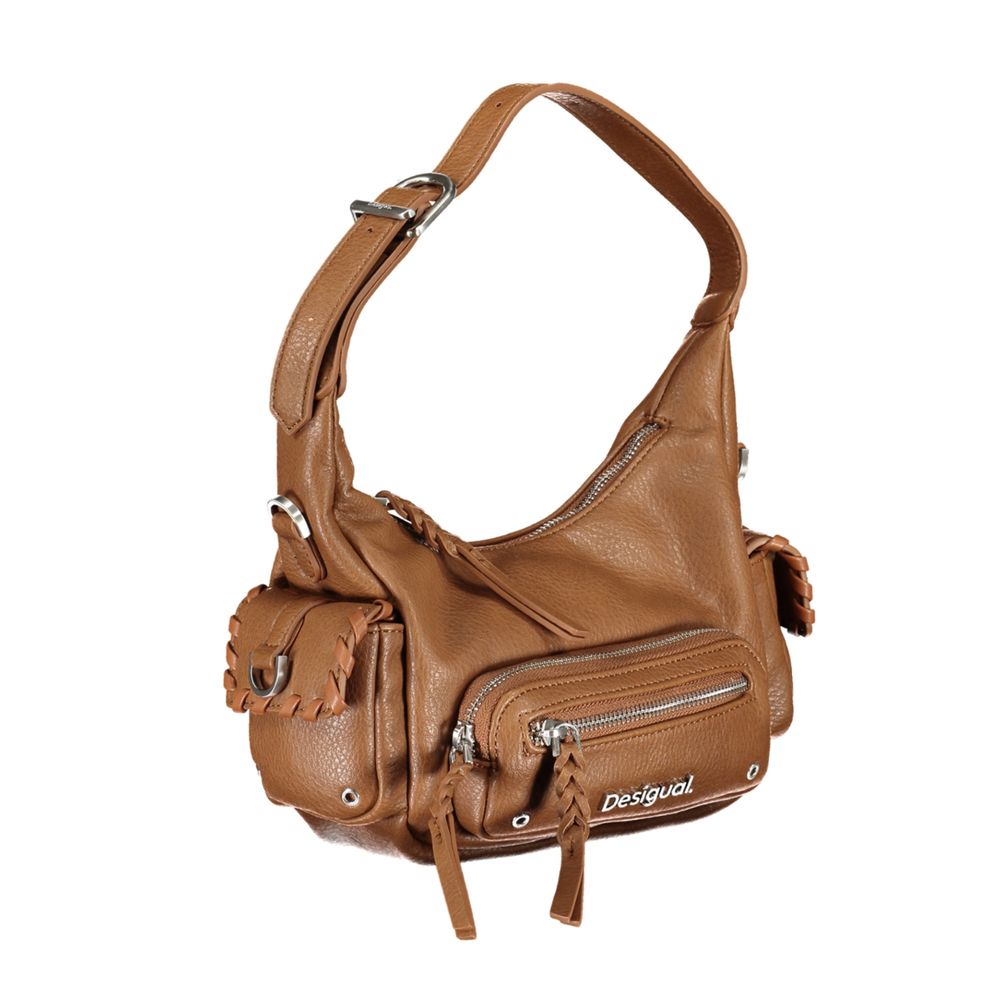 Brown Polyethylene Handbag