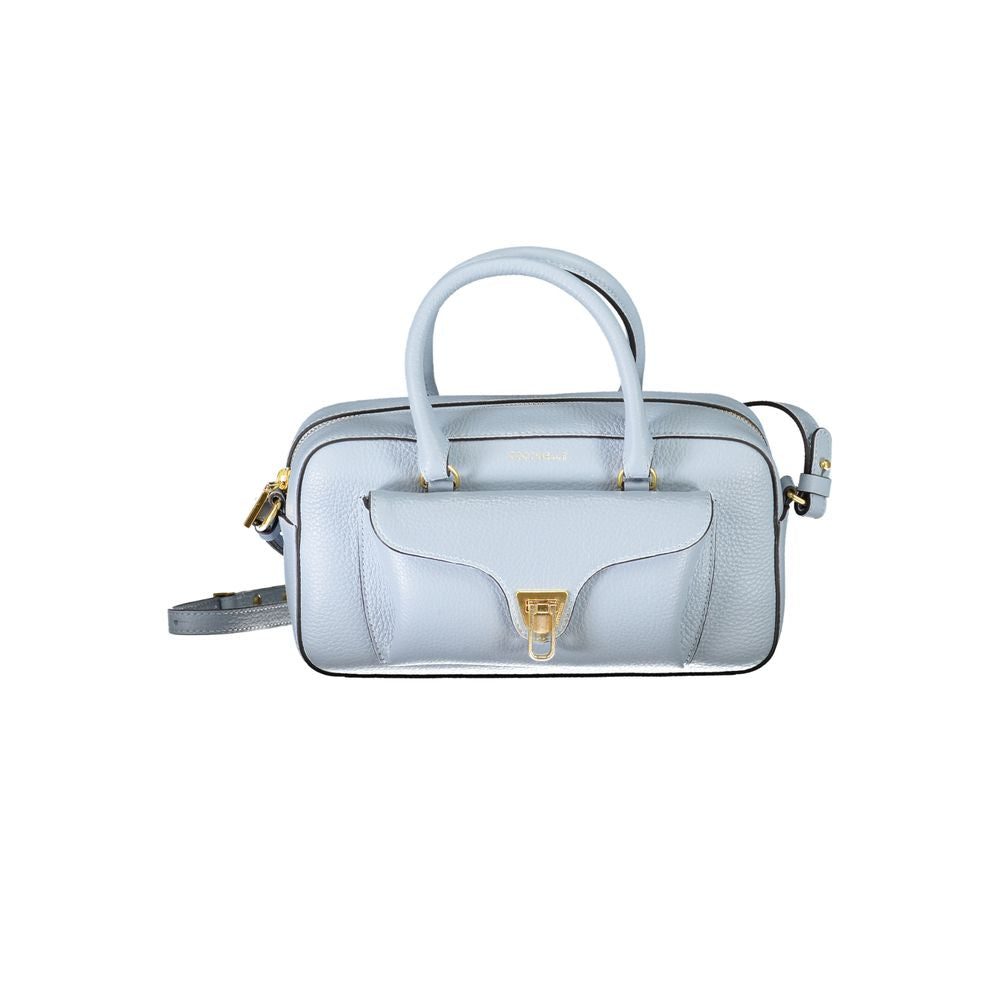 Light Blue Leather Handbag