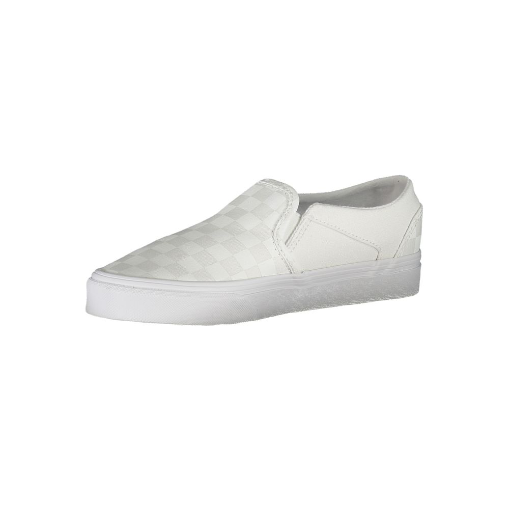 White Polyester Sneaker