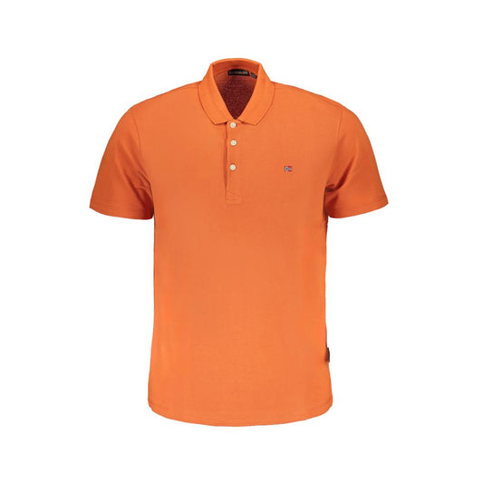 Orange Cotton Polo Shirt