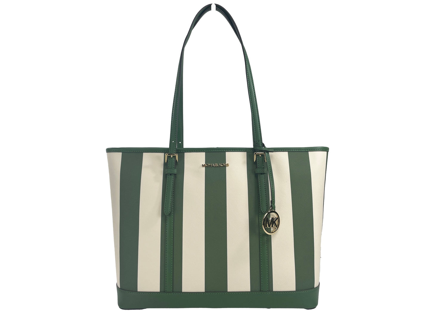 Jet Set Travel Large TZ Shoulder PVC Tote Bag Purse Fern Green