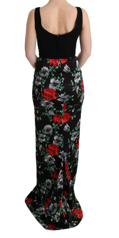 Elegant Floral Sheath Gown