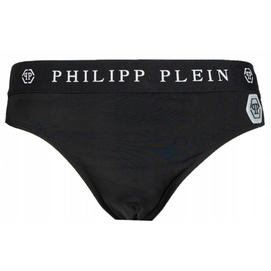 Black Polyamide Men's Swimwear Trunks