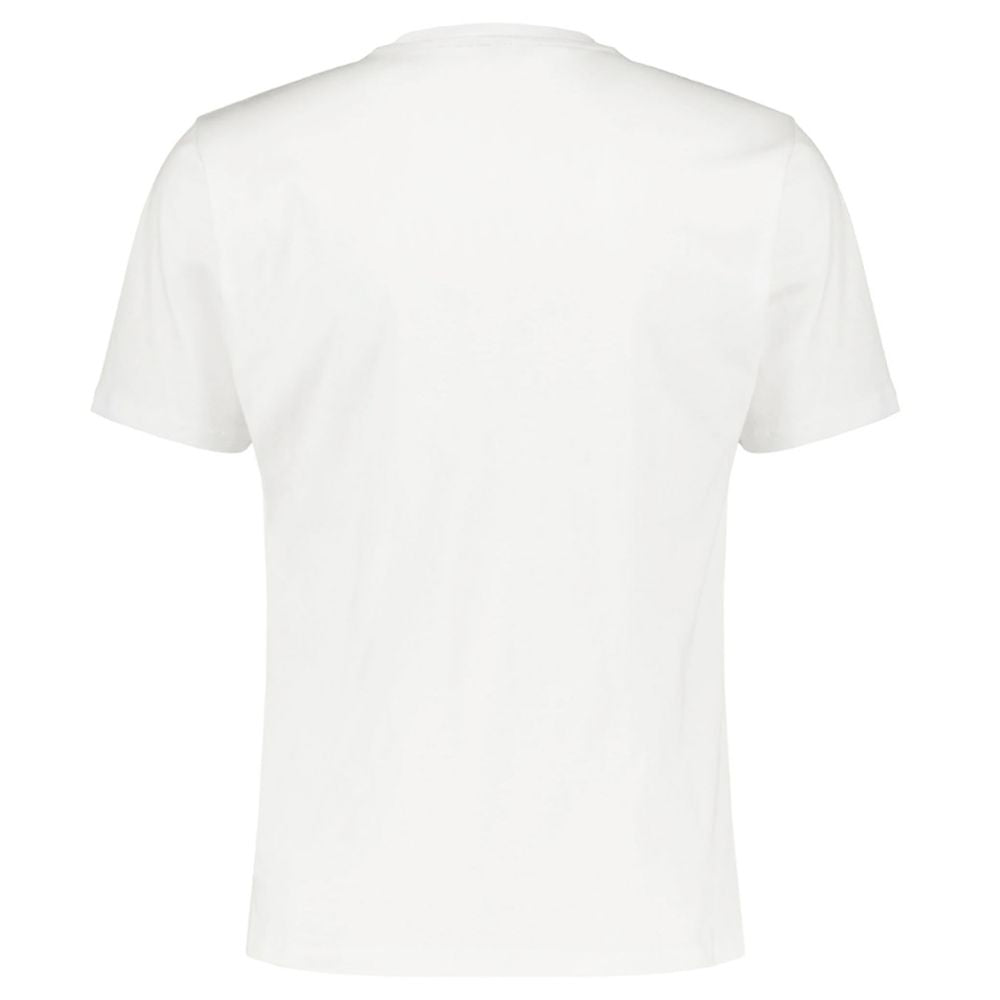 White Cotton Men T-Shirt