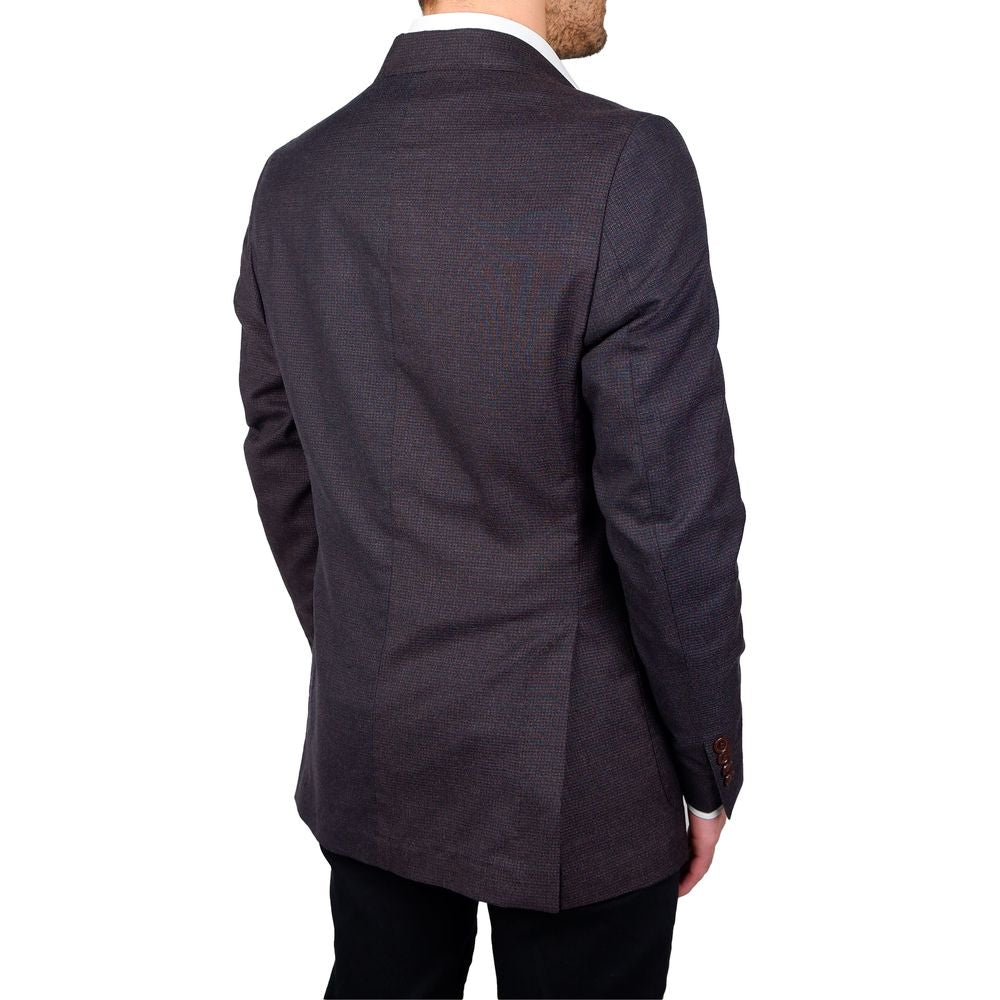 Brown Wool Vergine Blazer