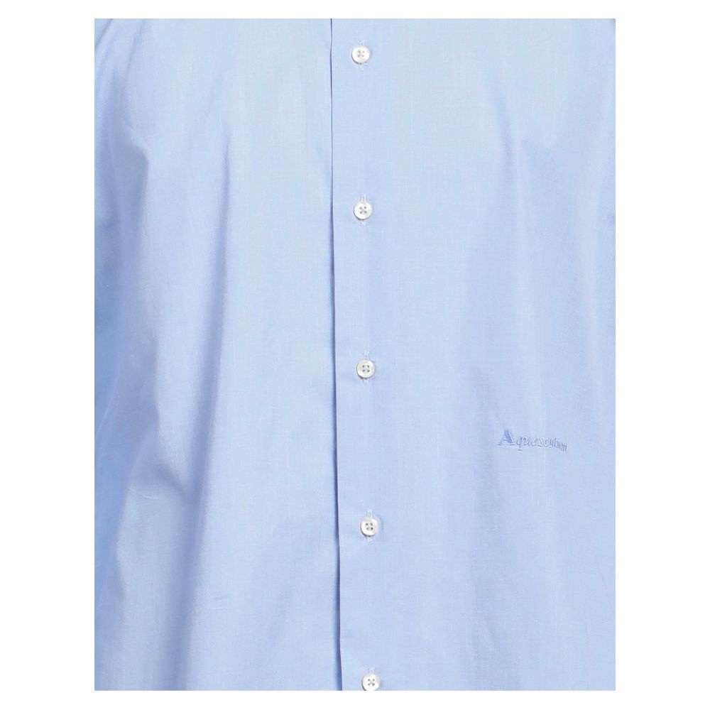 Elegant Cotton Shirt with Iconic Embroidery