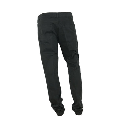 Black Cotton Men's Trouser