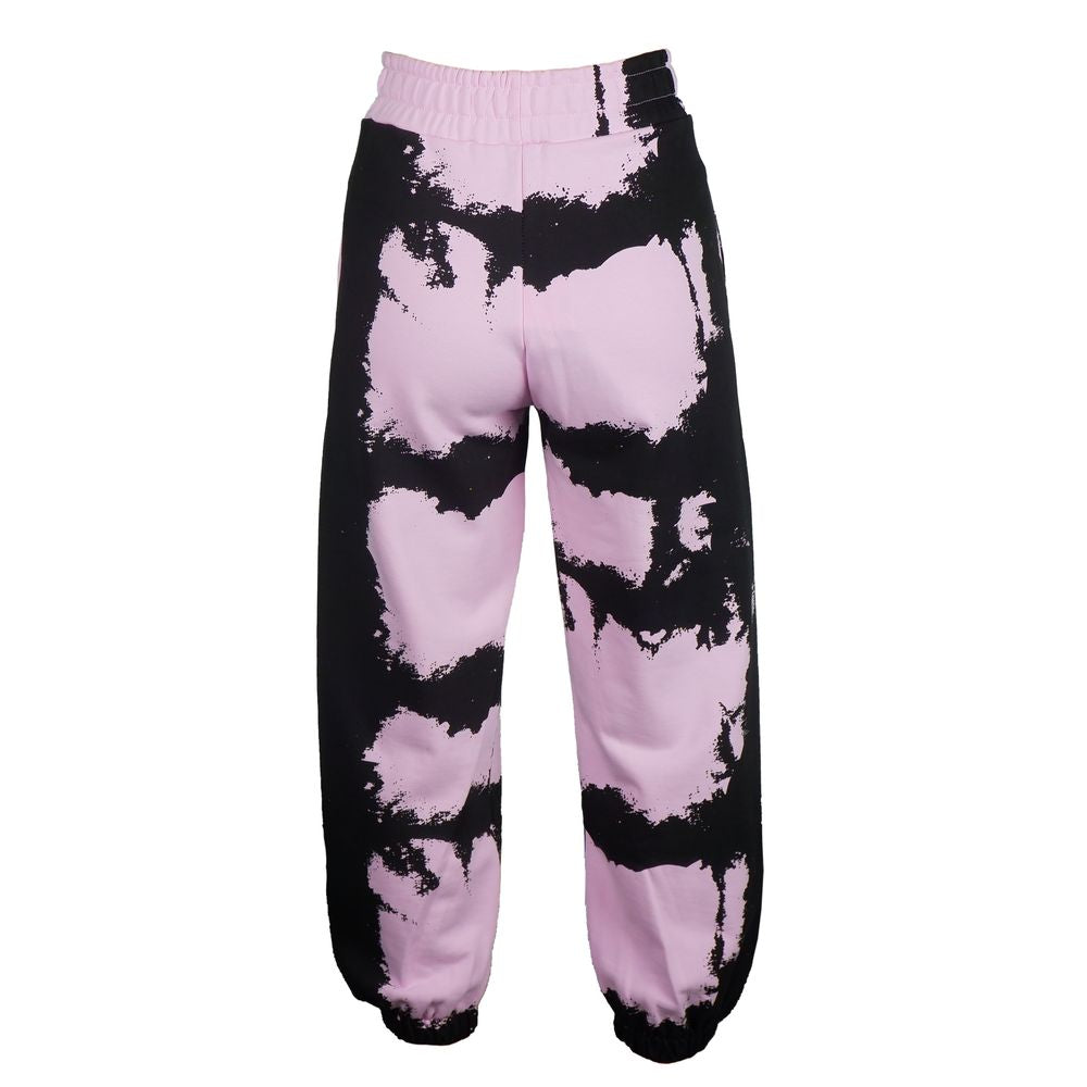 Pink Cotton Women's Track Pant