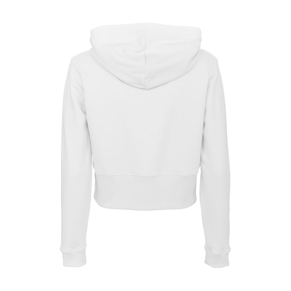 White Cotton Womens Hoodie