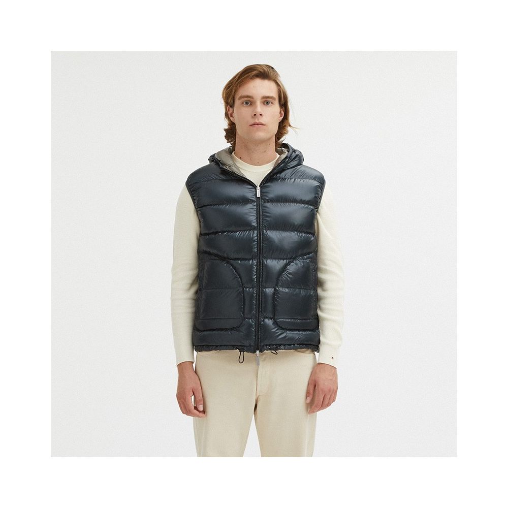 Gray Nylon Men's Reversible Vest