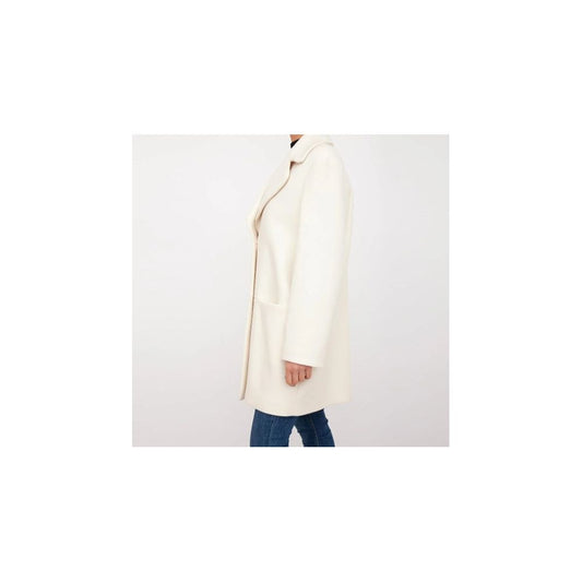 White Wool Women Coat