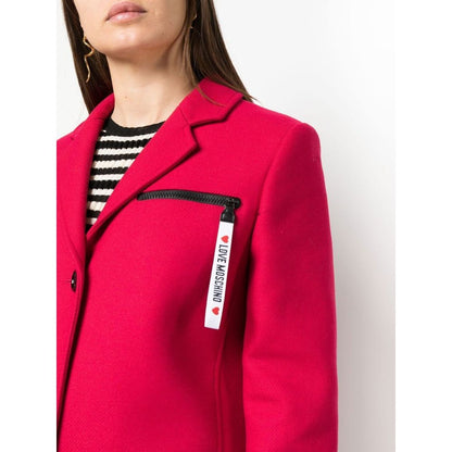 Red Wool Women Coat