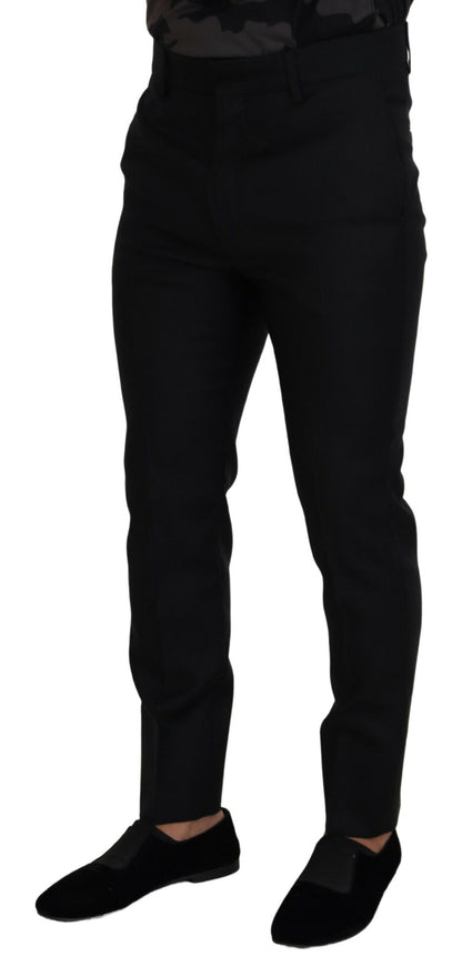 Back Virgin Wool Slim Fit Men Formal Pants