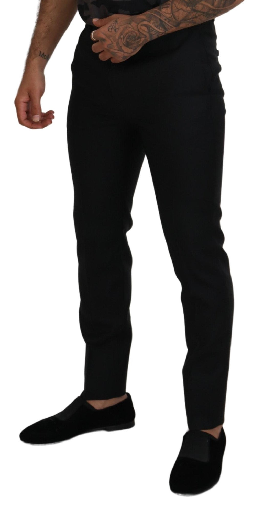 Back Virgin Wool Slim Fit Men Formal Pants