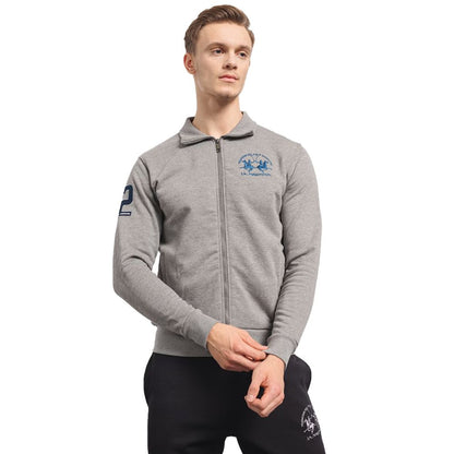 Gray Cotton Men's Sweater