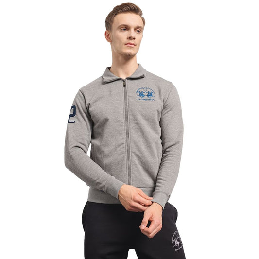 Gray Cotton Men's Sweater
