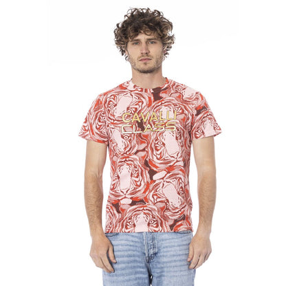 Red Cotton Men T-Shirt