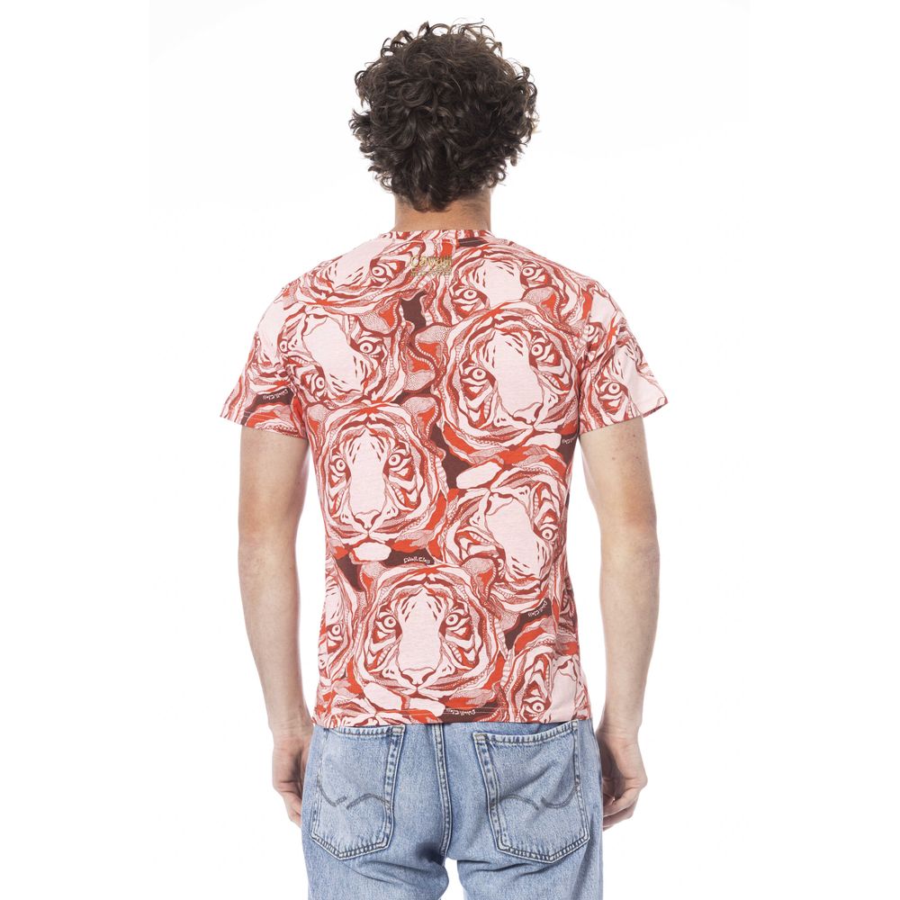 Red Cotton Men T-Shirt