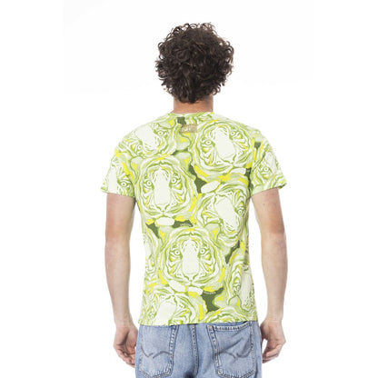 Green Cotton Men T-Shirt