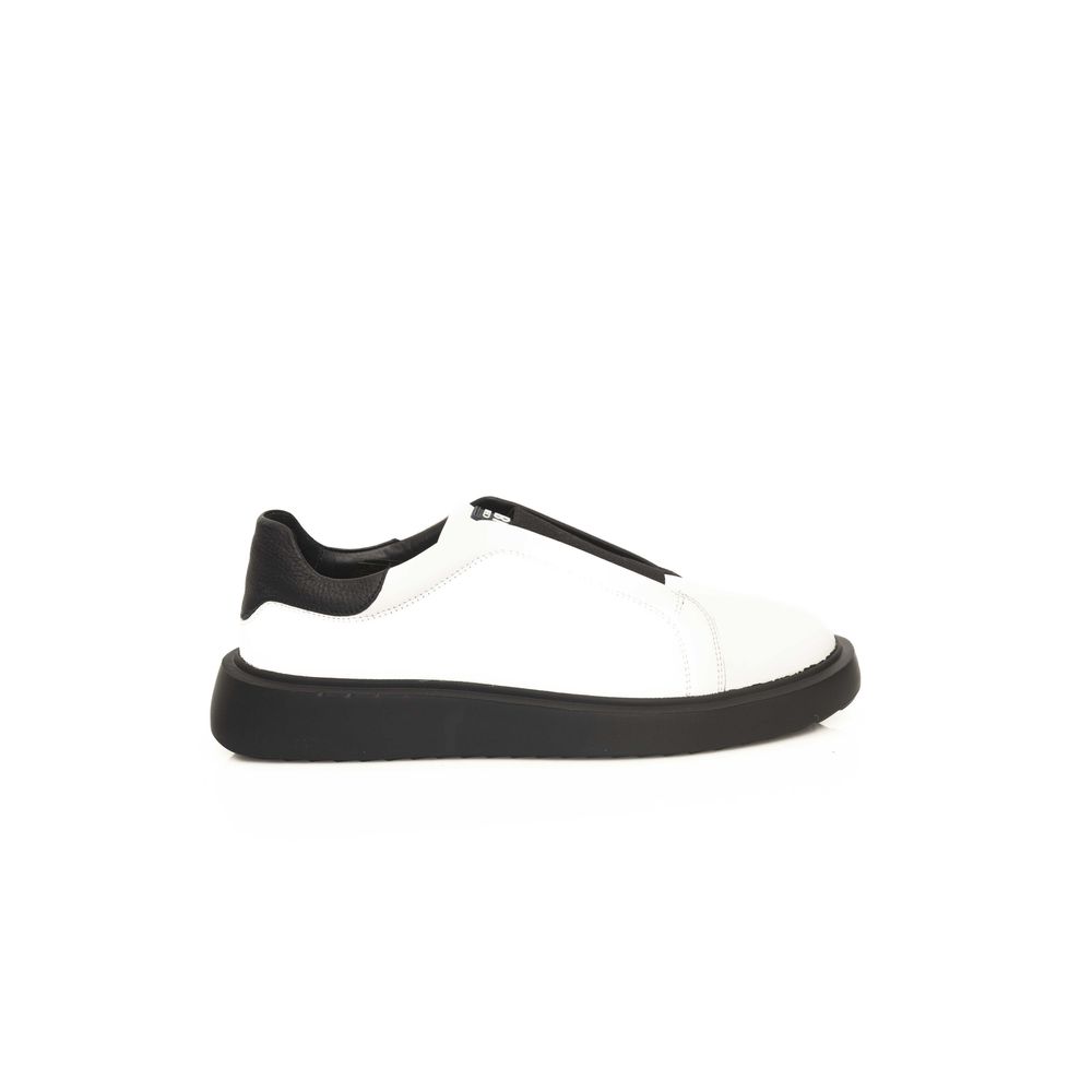 White Calf Leather Men Sneaker