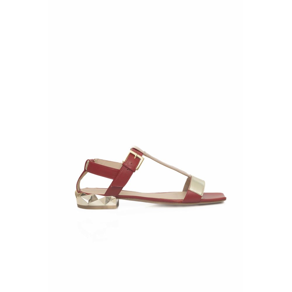 Red Goat Leather Women Sandal