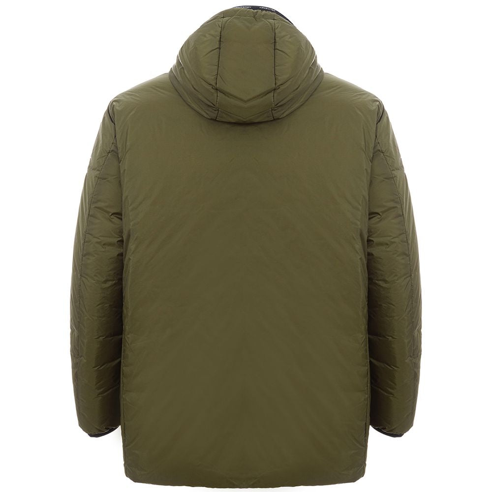 Chic Green Polyamide Men's Jacket